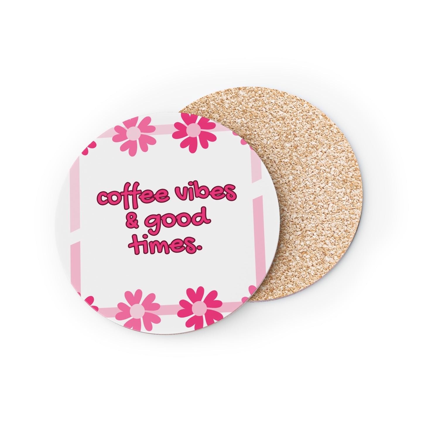 Coffee Vibes Coasters - Fun Floral Drink Accessories