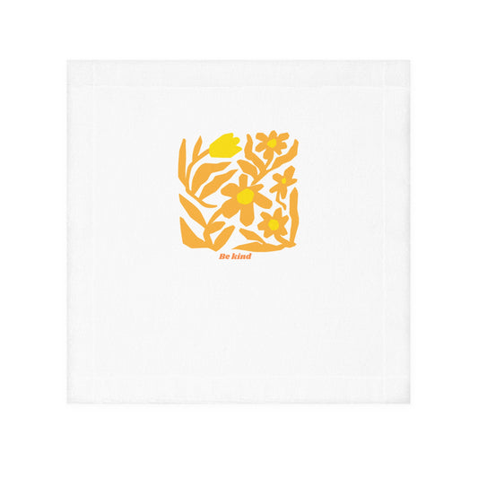 Be Kind Floral Face Towel - Inspirational Design for Everyday Use
